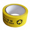 Industrial warning tape print CAUTION ESD mark warning tape yellow PVC warning tape